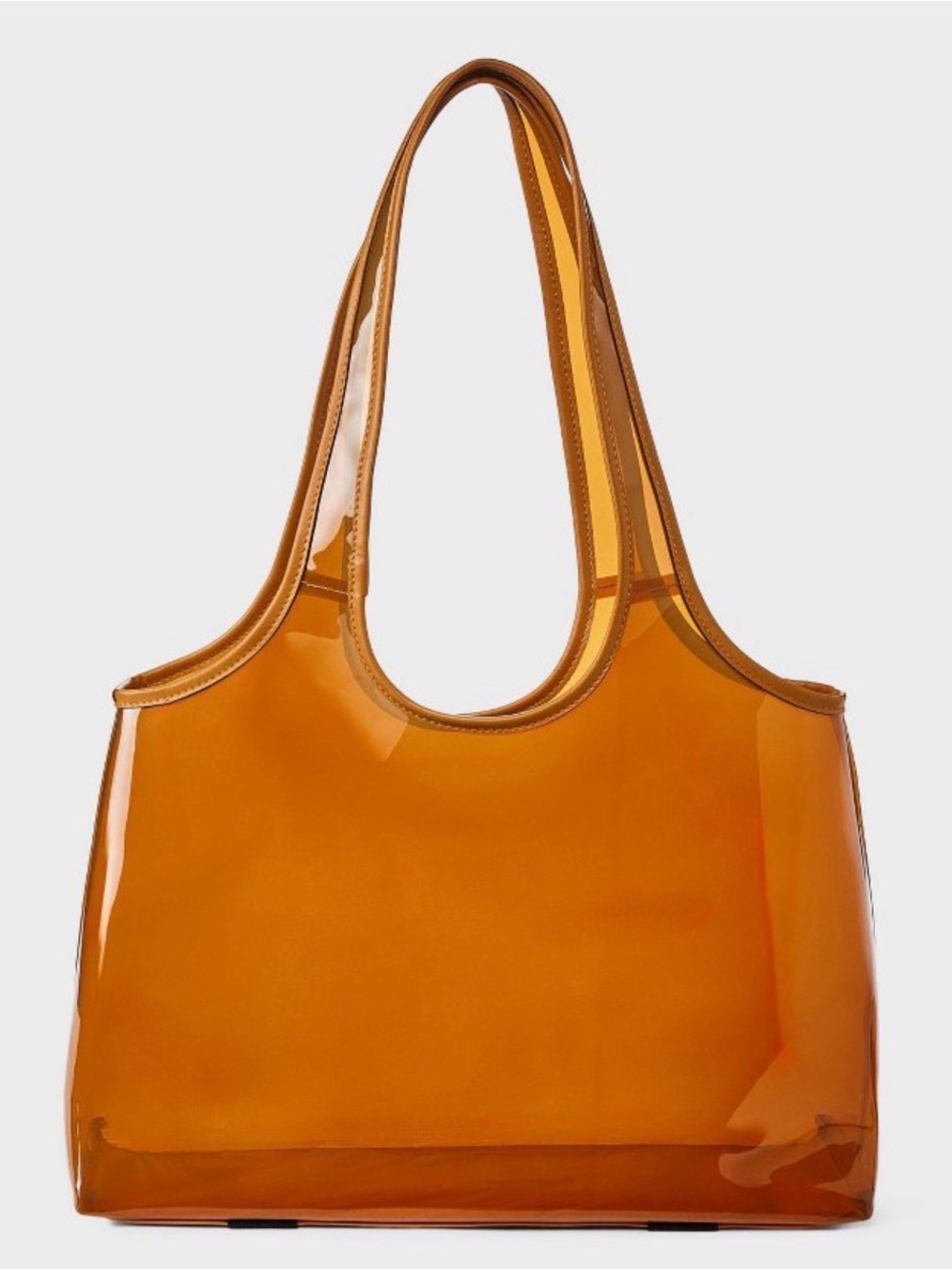 Shade & Shore Orange Jelly Tote Bag. Brand New.